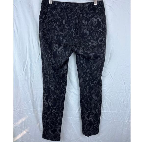 Sanctuary Anthropologie Womens Snakeskin Leggings Pants Sz M Black - Picture 4 of 10